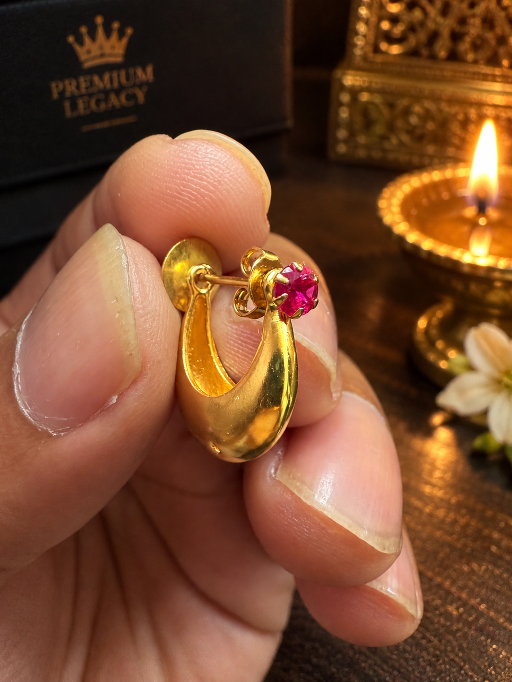 Gold-Plated Bali for Men | Ayudh Jewellers