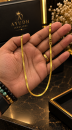 Gold-Plated Snake Chain for Men